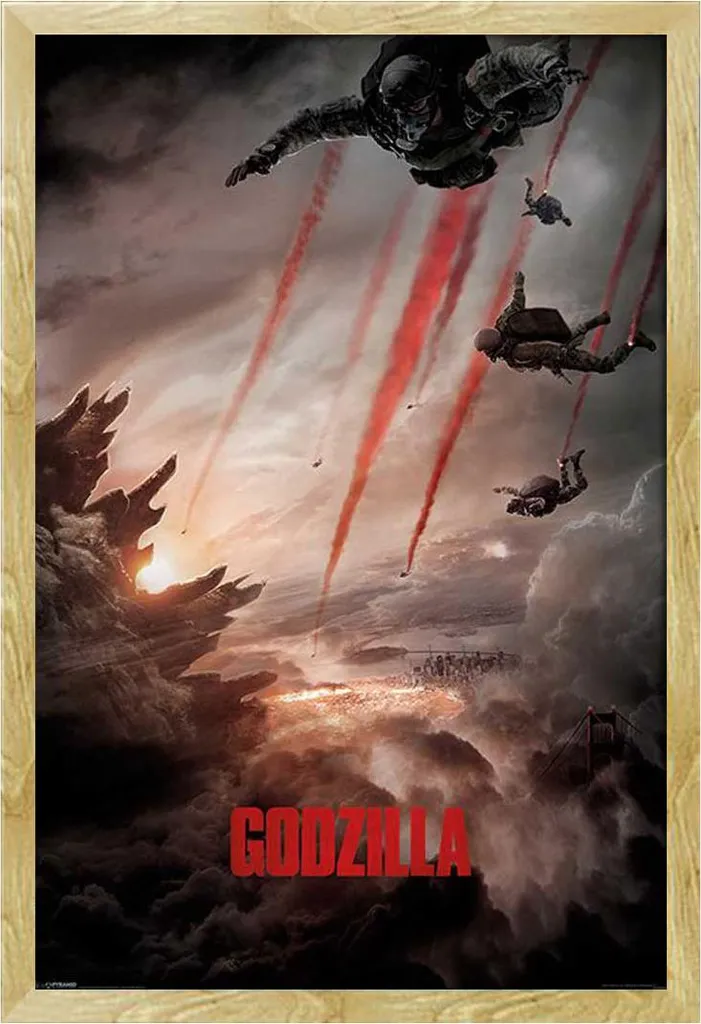 Offerta Poster Godzilla + Cornice Shinsuke Legno Faggio 61x91