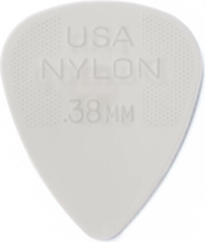 72x Dunlop Nylon Standard Plektren - 0,38 mm - weiß Produktbild 