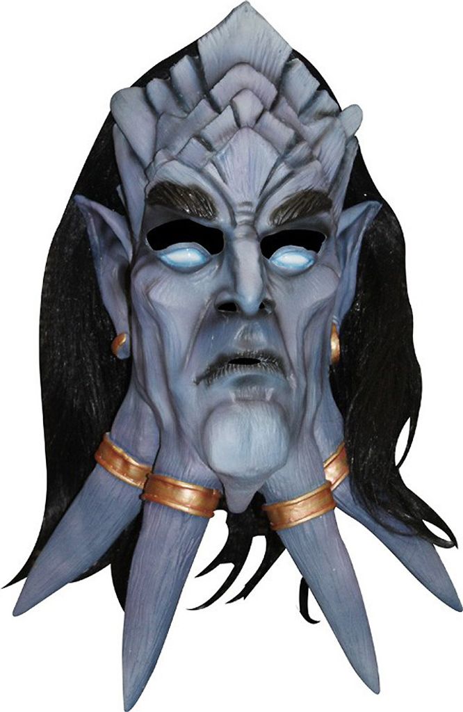 Dreanei DLX Latex Maske World of Warcraft Einheitsgröße Neu Produktbild 