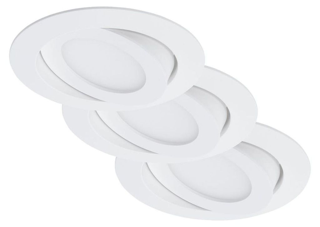 set di 3 luci LED da incasso, Ø 10,6 cm, 4,8 W, bianco, Immagine del prodotto 