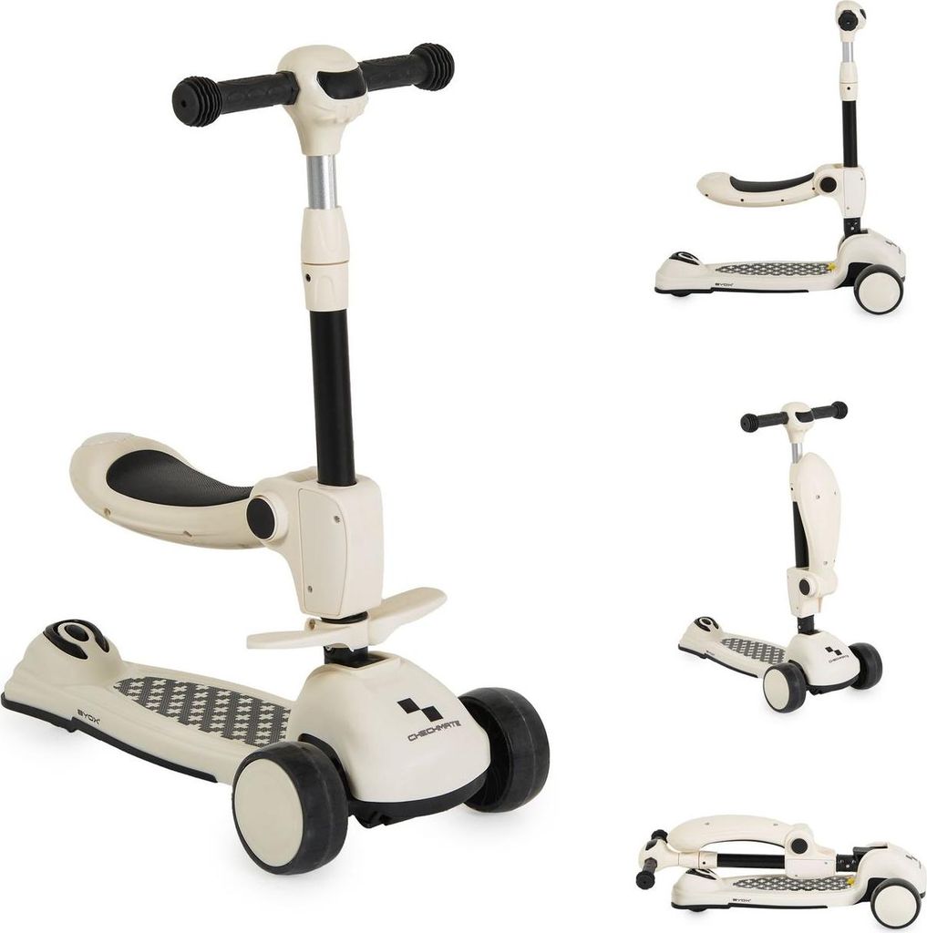 Byox Kinderroller Checkmate 2 in 1 Laufrad, Sound, Licht, Produktbild 