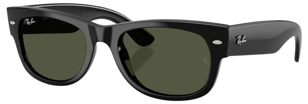 Ray-Ban Mega-Wayfarer-Sonnenbrille, Schwarz One Size