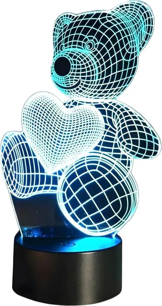 Lampada 3D Orsetto LED KP39226: L'Accessorio TikTok che Tutti Vogliono