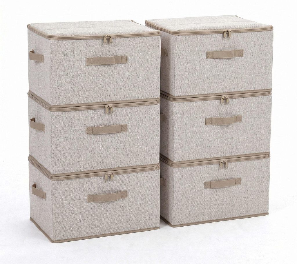 Sekey Aufbewahrungsboxen Stoffboxen mit Deckel 45 L Produktbild 