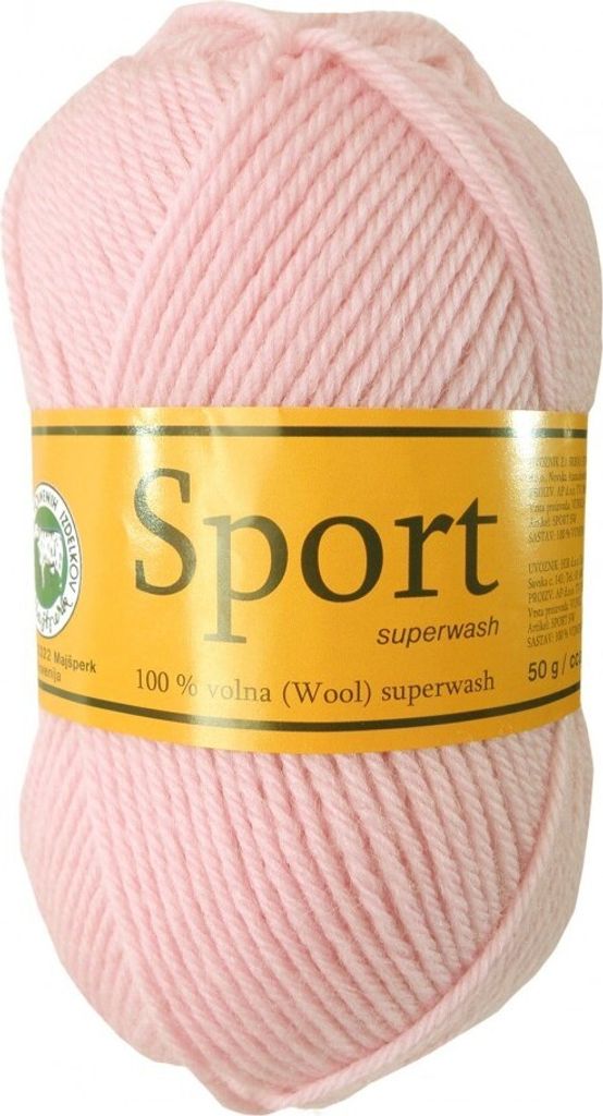 50g Strickgarn Super Wash Sport Premium, 100% Wolle, Farbauswahl, Farbe:rosa