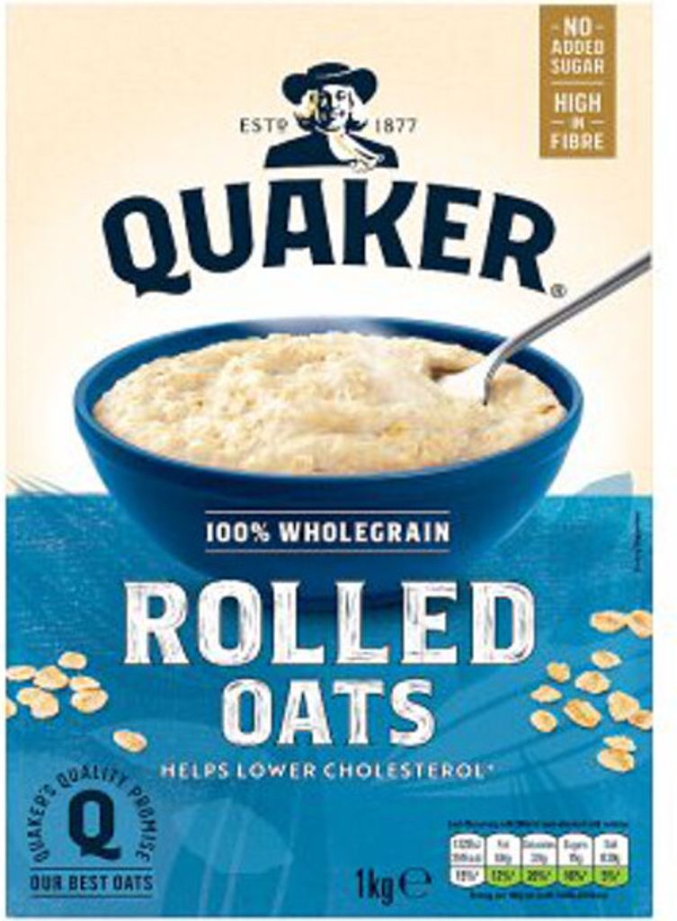 Quaker Rolled Porridge Oats - 1kg Produktbild 