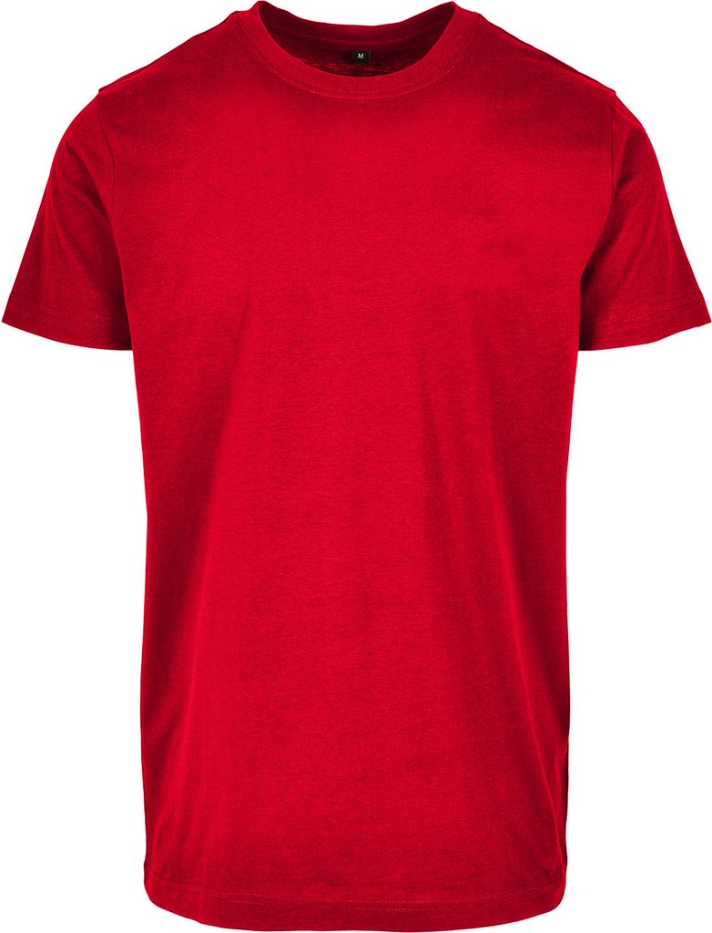 Build Your Brand - "Basic" T-Shirt Rundhalsausschnitt für Herren RW8520 (3XL) (Stadtrot)