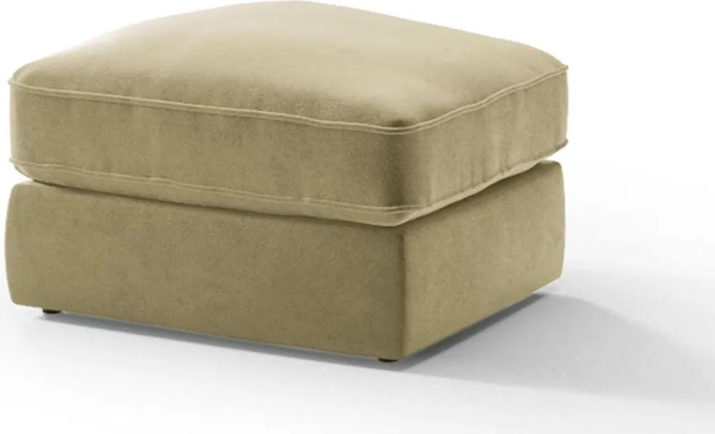 Pouf Rond Baron-Kronos 35 - Siège d'Appoint Industriel en Métal et Velours
