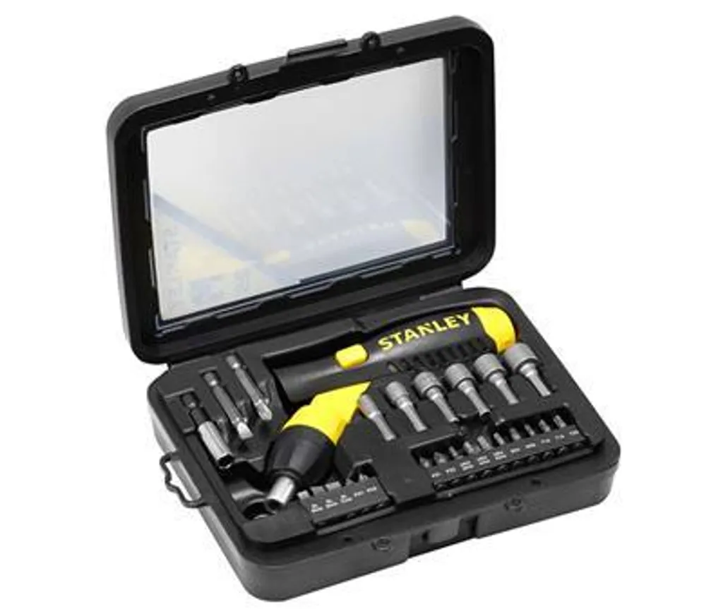 Kit Giravite Stanley 0-63-022 25 Pezzi a Pistola con Chiavi