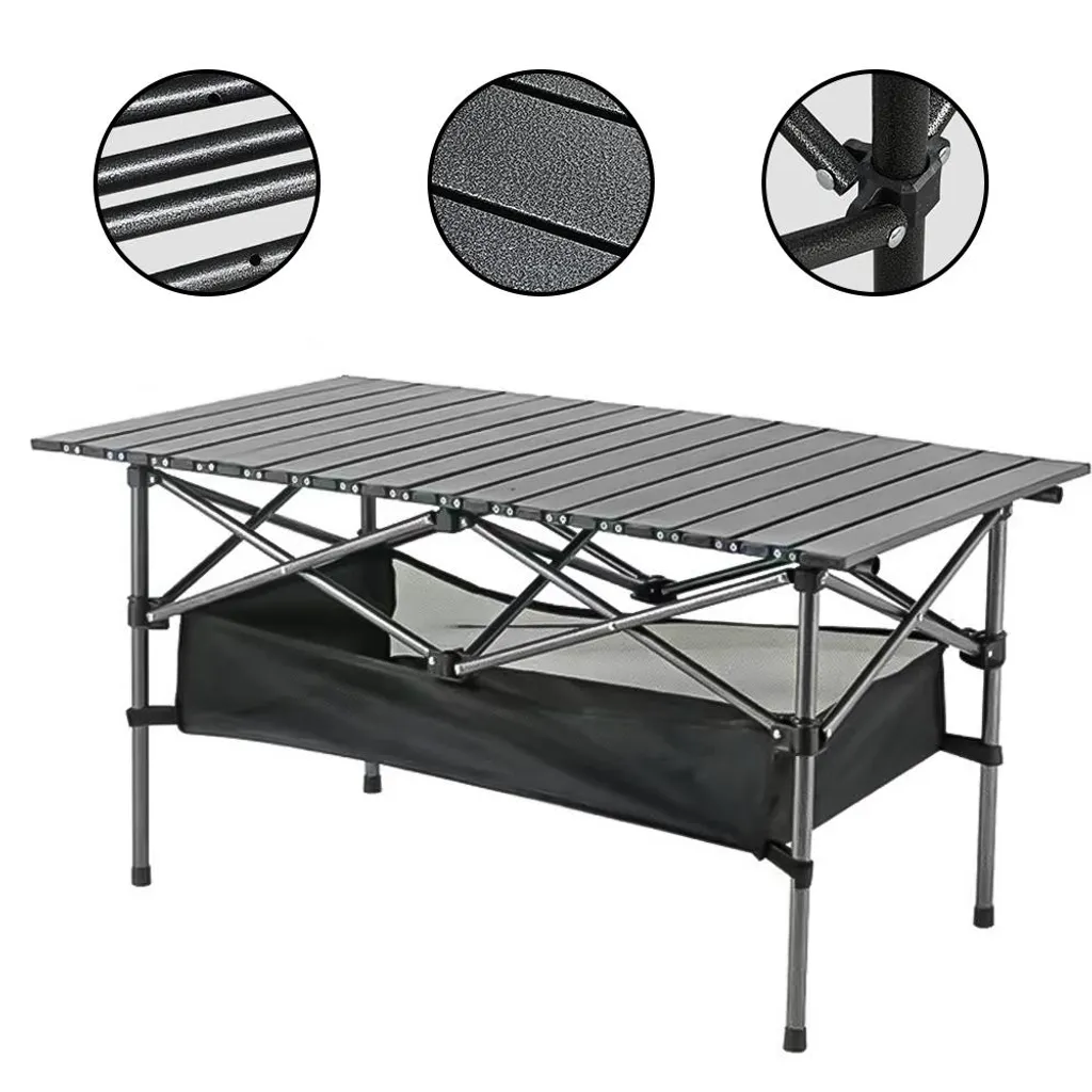 Table de camping stable et portable : finis les repas encombrants au sol - 4