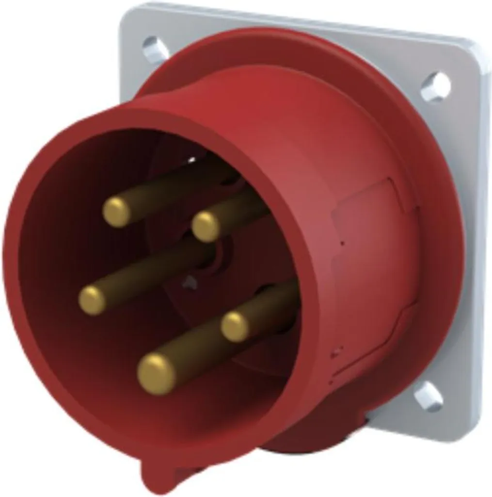 Amphenol Connecteur CEE 5 Broches 16A 6h Rouge 400V IP44 de Qualité