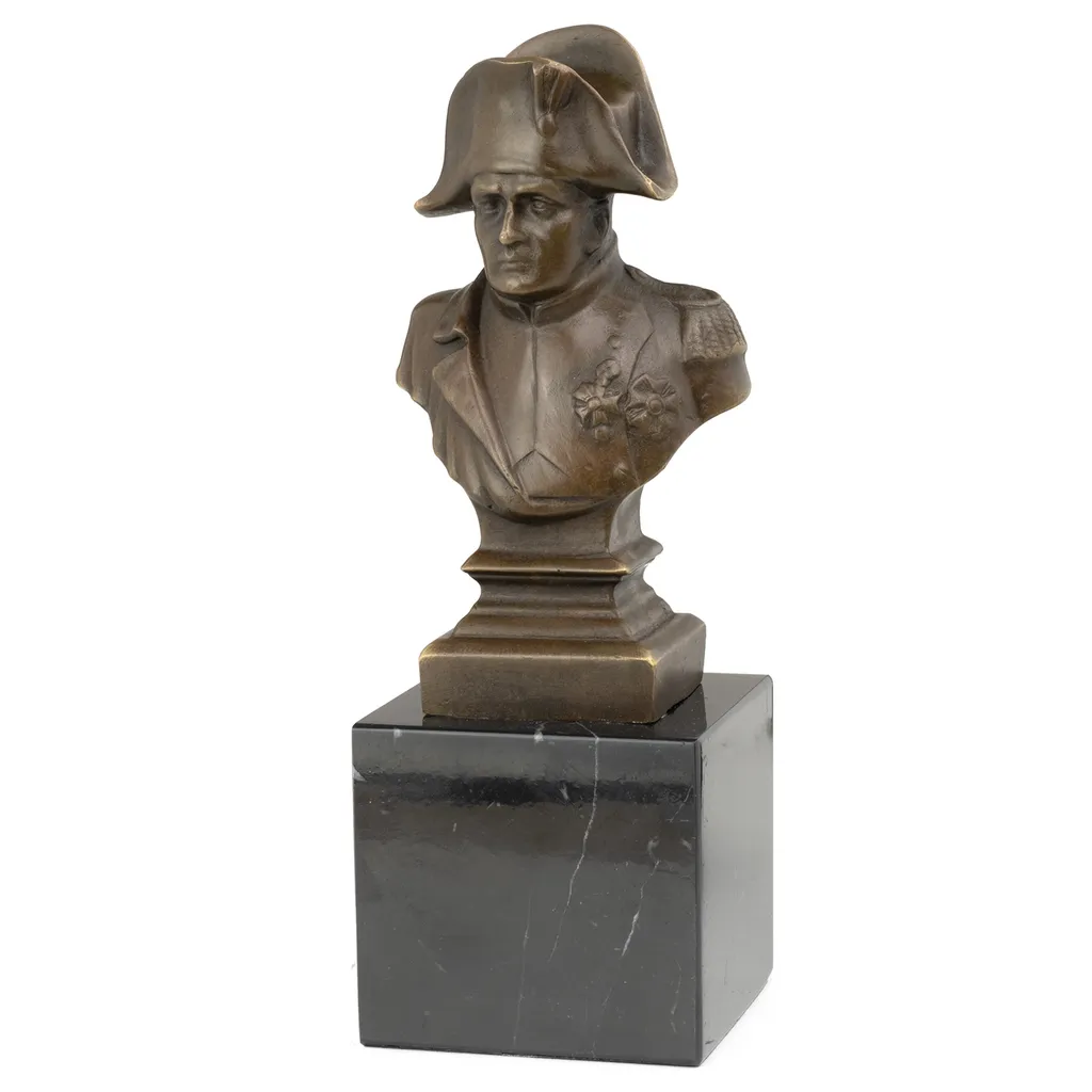 Moritz Buste Napoléon en Bronze Véritable - Statue Historique de 20 cm - 5