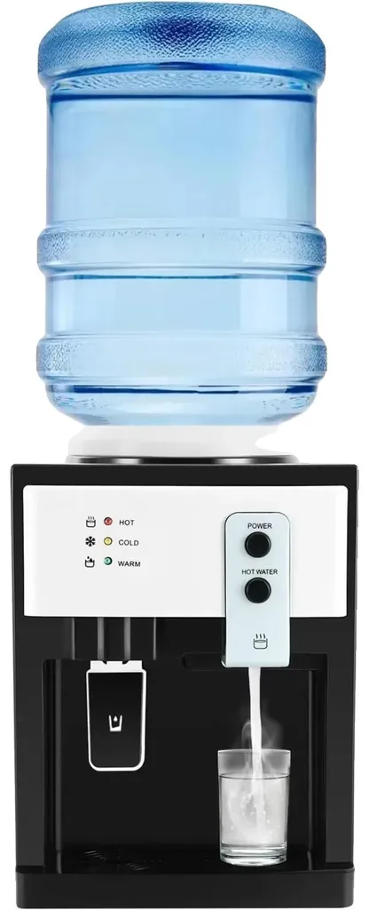 Distributeur d'eau noir chaud froid pour en finir avec l'attente en cuisine