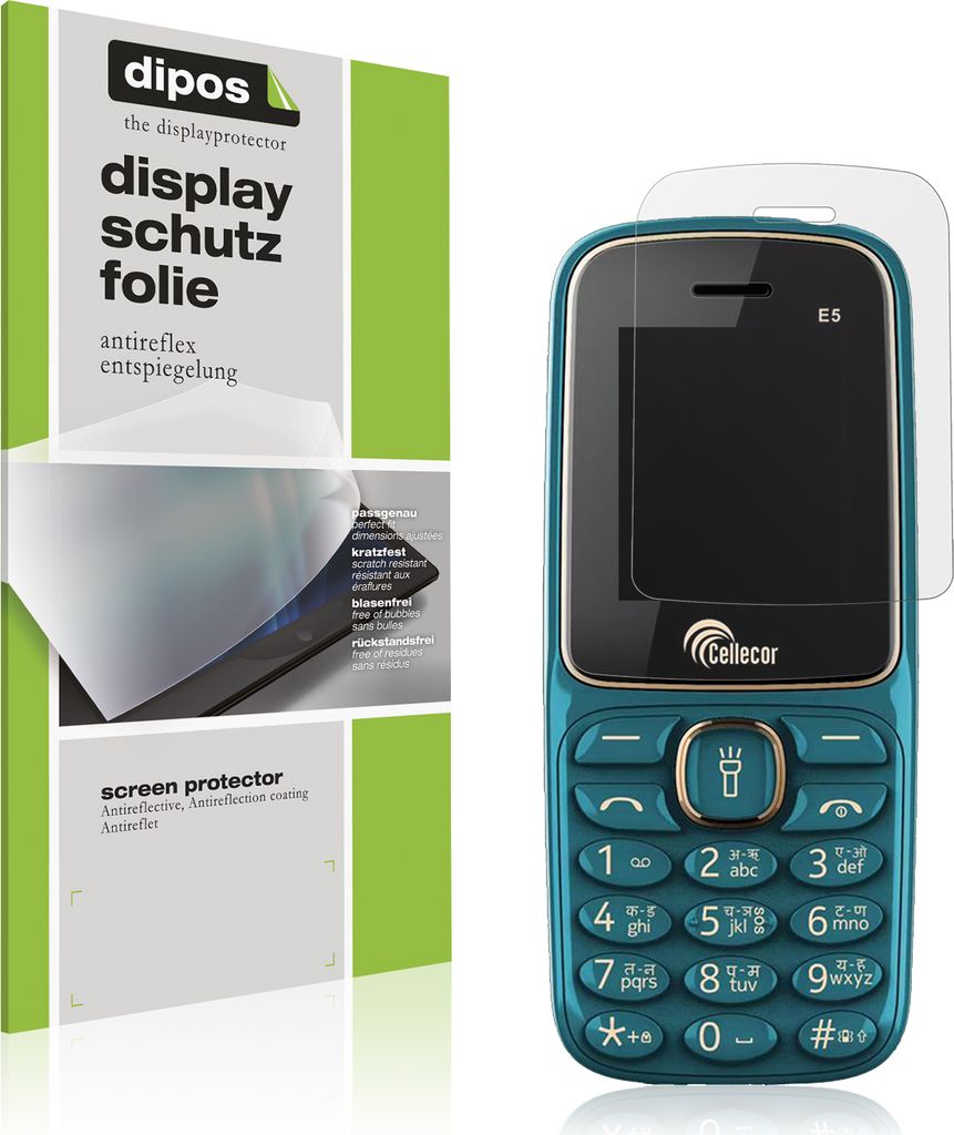 4x Schutzfolie für Cellecor R2 matt Displayschutzfolie Folie Display Schutz dipos