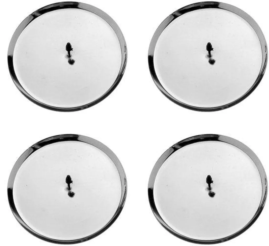 Supports à bougies piques argentés de 10cm pour décoration de table