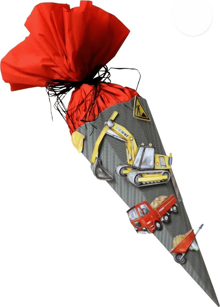Schultüte Bastelset Baufahrzeuge