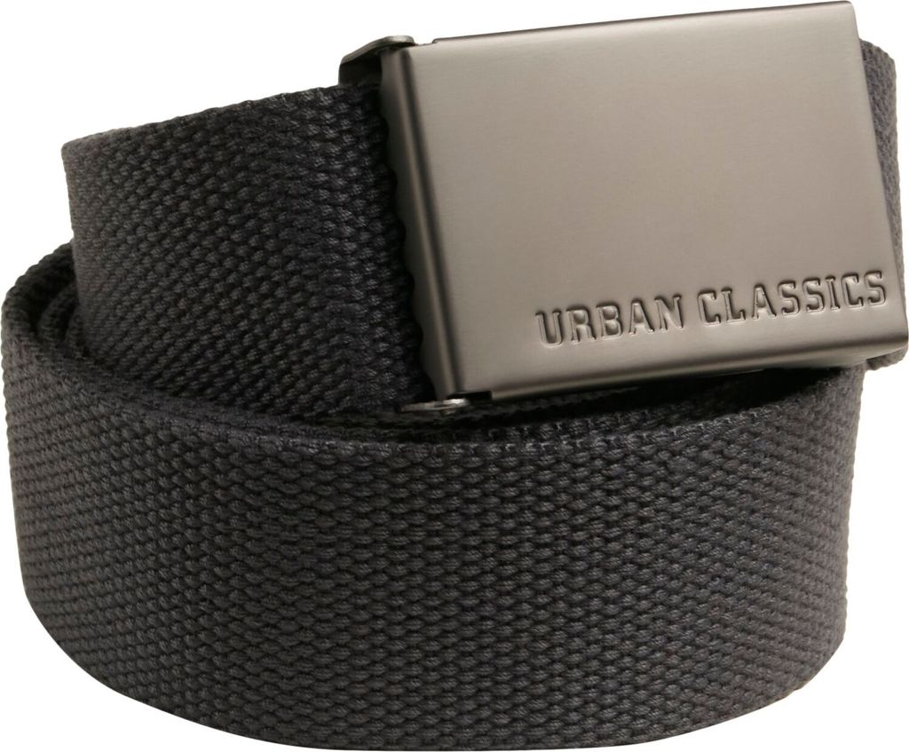 Pánský opasek Urban Classics Canvas Belt charcoal - UNI Obrázek produktu 