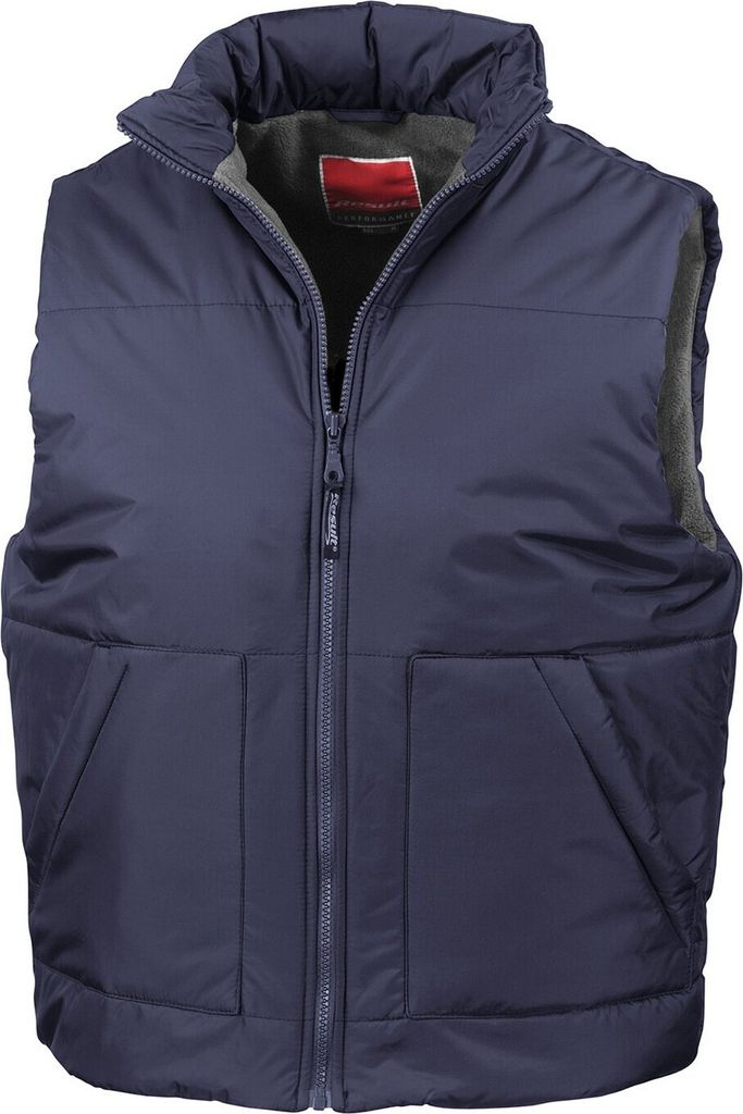 Result - Weste Mit Vlies gefüttert für Herren/Damen Uni RW10179 (XXL) (Marineblau)