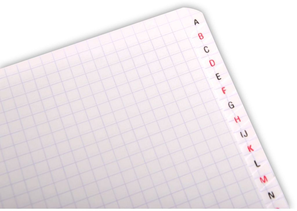 Clairefontaine Registerbuch PP Spir kar 11x17 50Bl Produktbild 