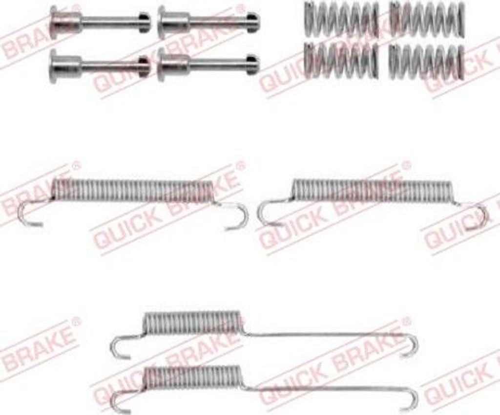 105-0892 QUICK BRAKE Sada prislusenstvi, parkovaci brzdove celisti x