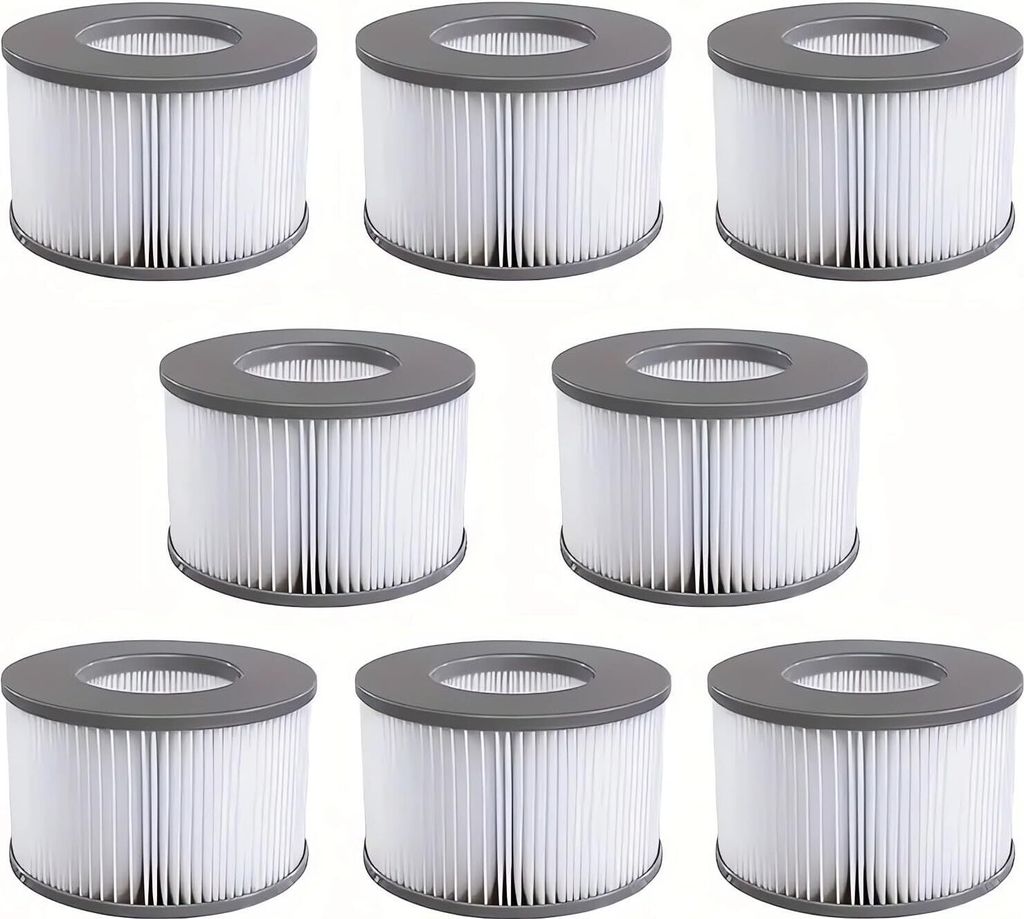 8 x Whirlpool-Filter für MSpa, aufblasbare Pools, Produktbild
