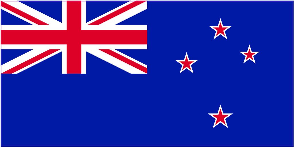 Kiwistar WANDTATTOO Sticker Fahne Flagge Aufkleber Neuseeland 120 x 60cm - Dekoration für Kinderzimmer Schlafzimmer Wohnzimmer Küche Badezimmer