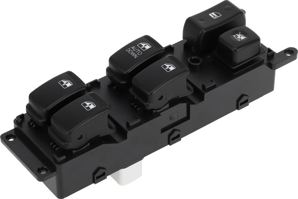 Elektrischer Fensterschalter Nr. 935701G110 Vorderer linker Fahrerseiten-Fenstersteuerungsschalter für Kia Rio 2006-2010 Schwarz