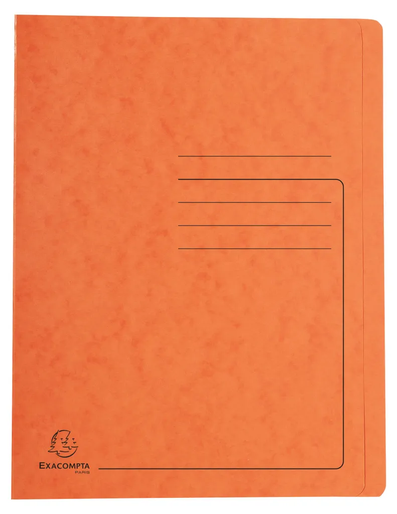 Chemise à Lamelle A4 Orange 355g pour Protéger et Relier vos Documents