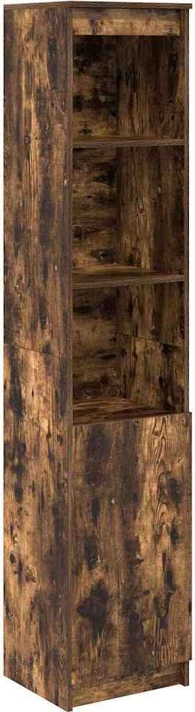 Highboard Räuchereiche 37,5x35x180 cm Holzwerkstoff