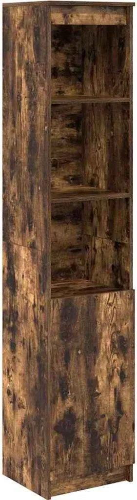 Credenza Sottile Rovere Affumicato | Colonna Arredo 180 cm