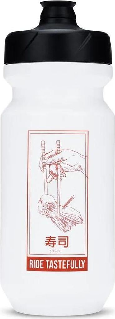 CUBE Trinkflasche Flow 500 ml White ‘n’ Red – Leichte Fahrradflasche, BPA-frei, ergonomisch & spülmaschinengeeignet