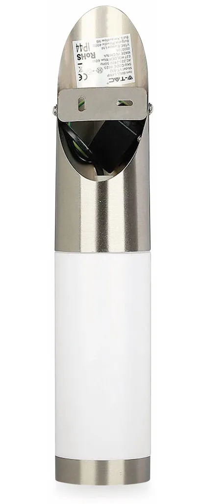 Applique murale inox et diffuseur opale VT-832 étanche IP44 37cm