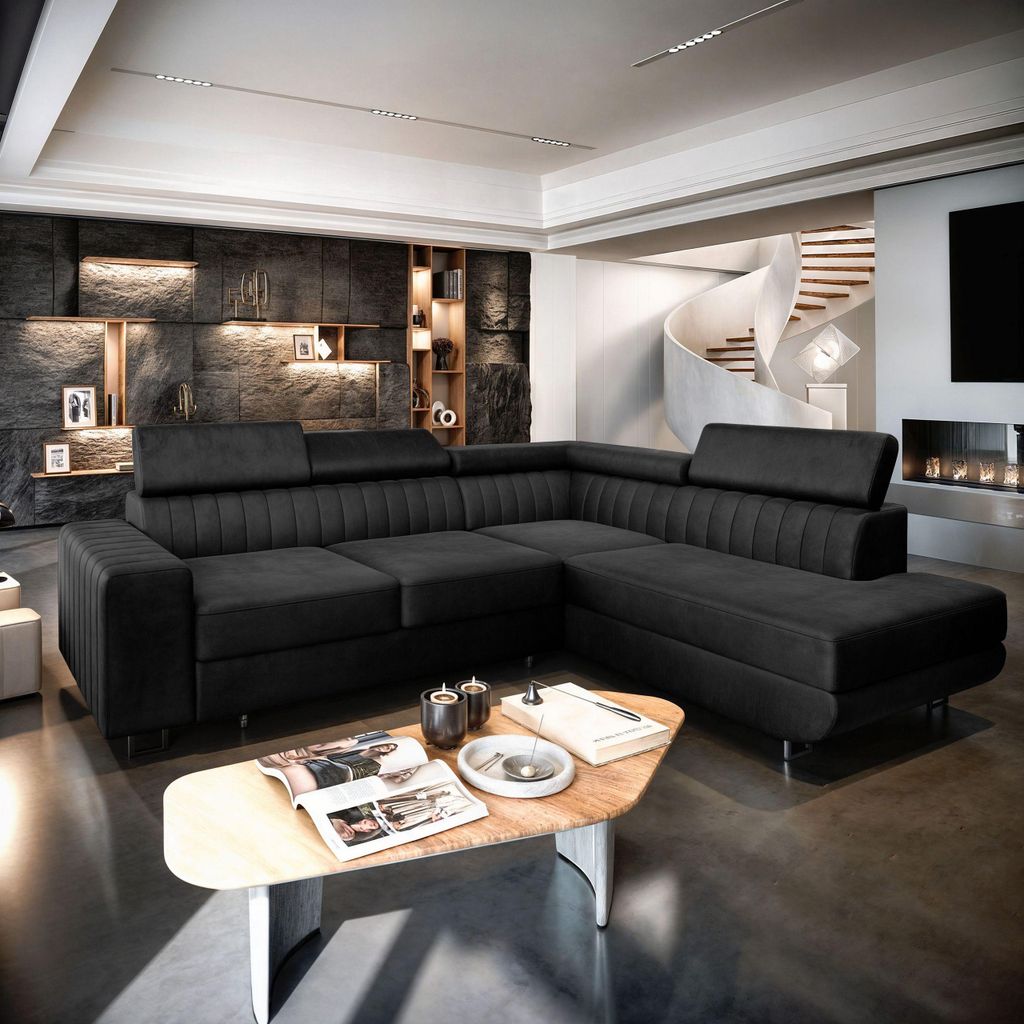 Masseno Ecksofa NOLA R-S mit Schlaffunktion L-Form, Sofa Produktbild 