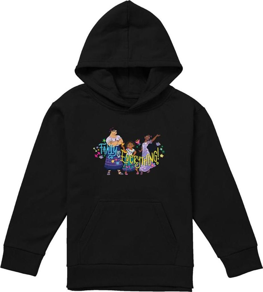 Encanto - "Family Is Everything" Kapuzenpullover für Kinder TV22350 (116) (Schwarz)