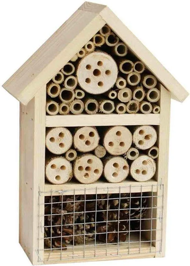 Hôtel à insectes contre pucerons et parasites du jardin - Bois Naturel
