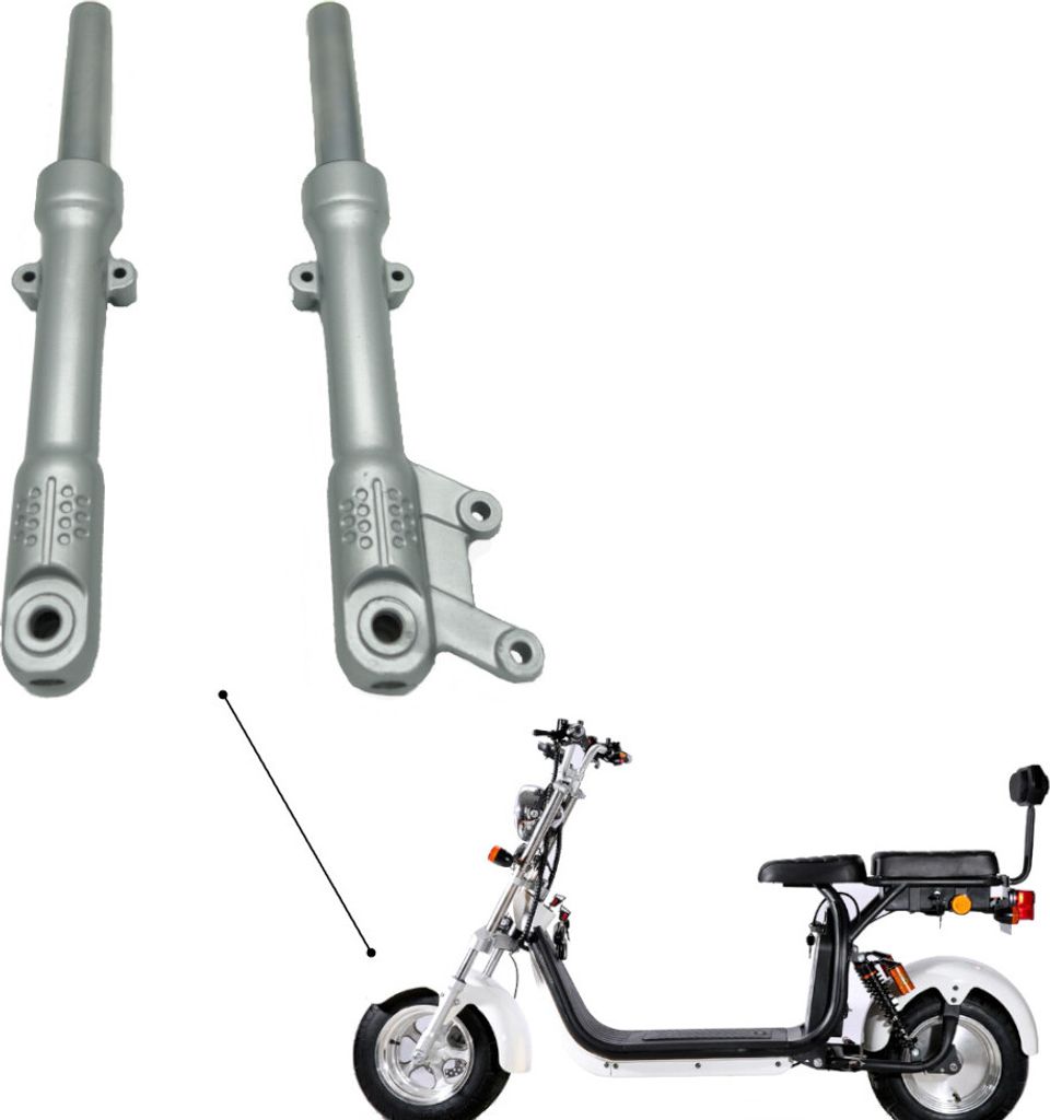 CP-1 Stoßdämpfer vorne - Satz (2 Stück) - SILBER Produktbild 