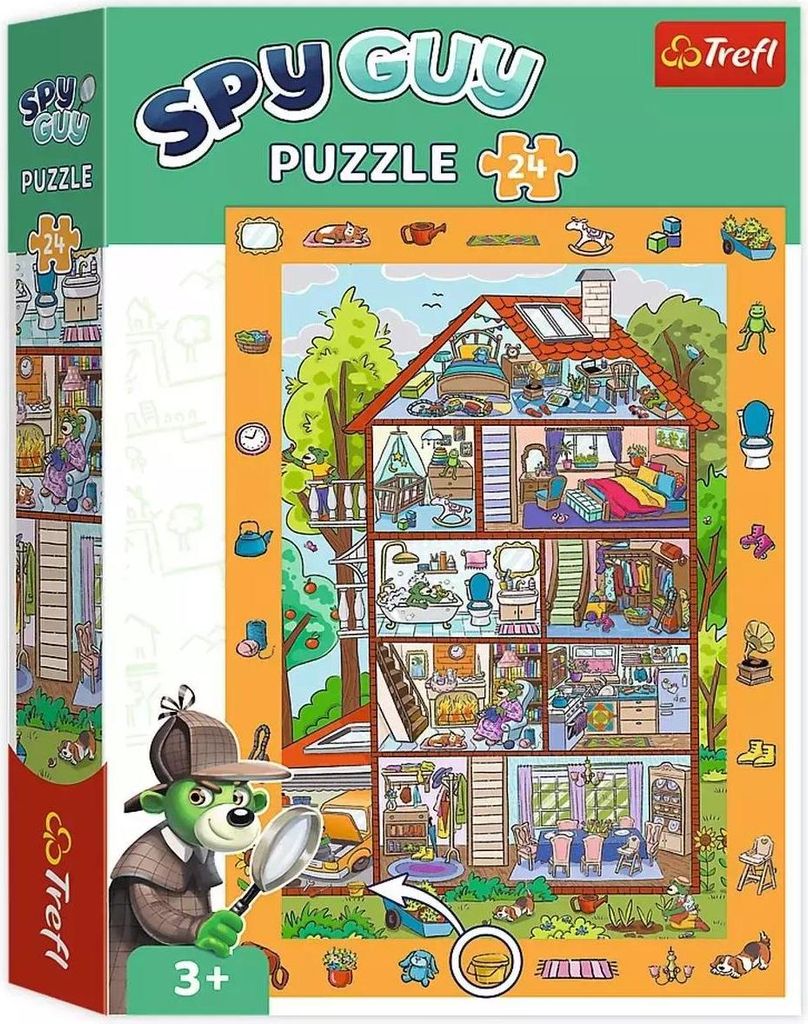 TREFL Picture Search Puzzle Spy Guy: In the House 24 Teile