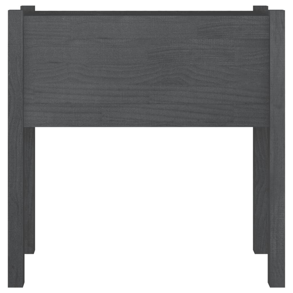 vidaXL Pflanzkübel Grau 70x31x70 cm Massivholz Kiefer Produktbild 2