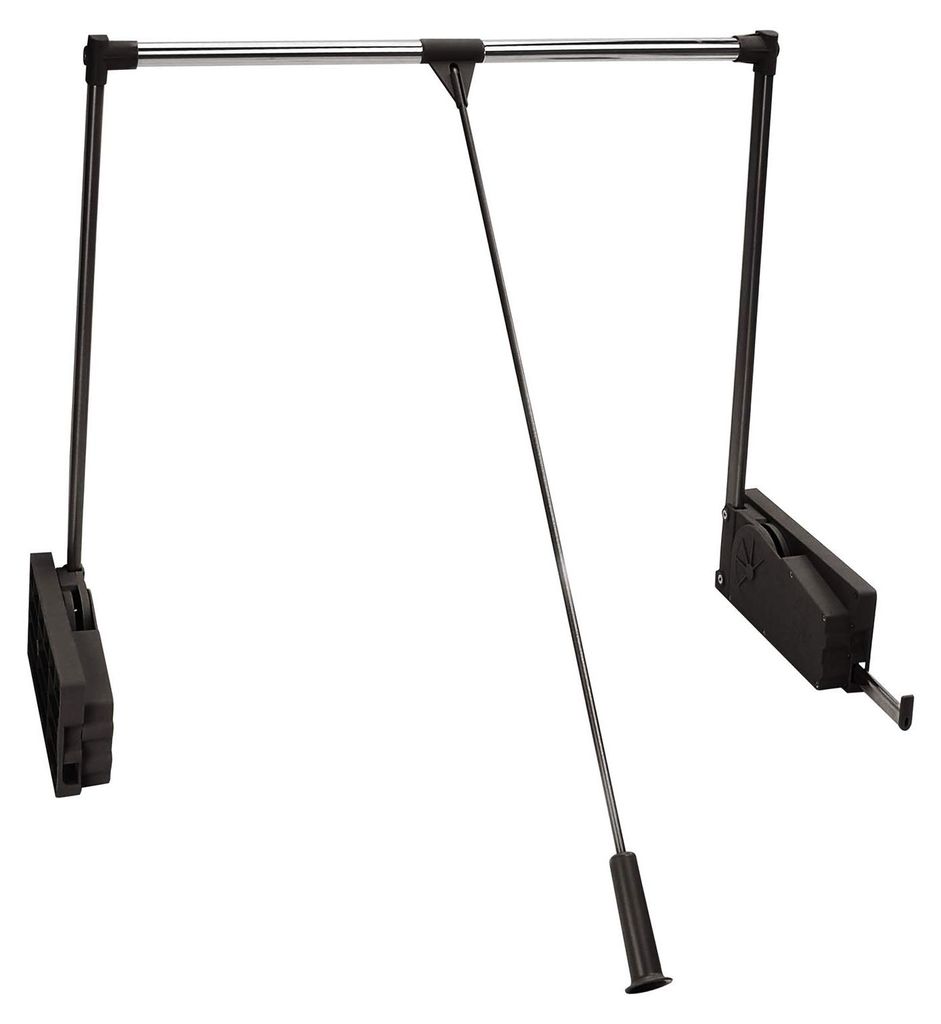 SOTECH Kleiderlift Höhe 830 mm anthrazit – 10 kg Tragkraft, Produktbild 