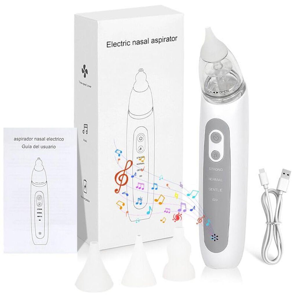 Elektrischer Nasensauger für Babys, 3 Saugstufen & 3 Produktbild 