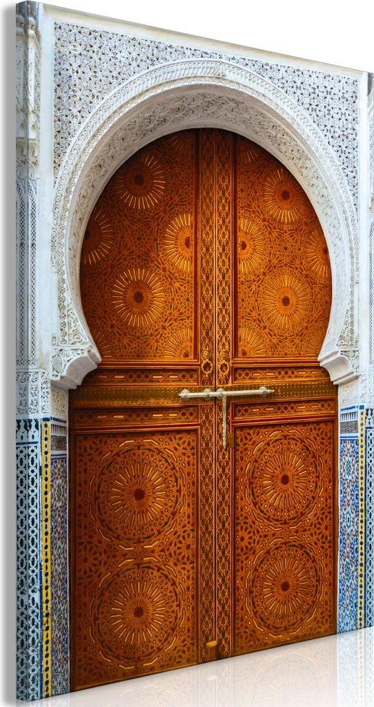 Italienischer Leinwand Leinwandbild - Door of Dreams (1 Part) Vertical 40x60 cm Städte d-B-0300-b-a