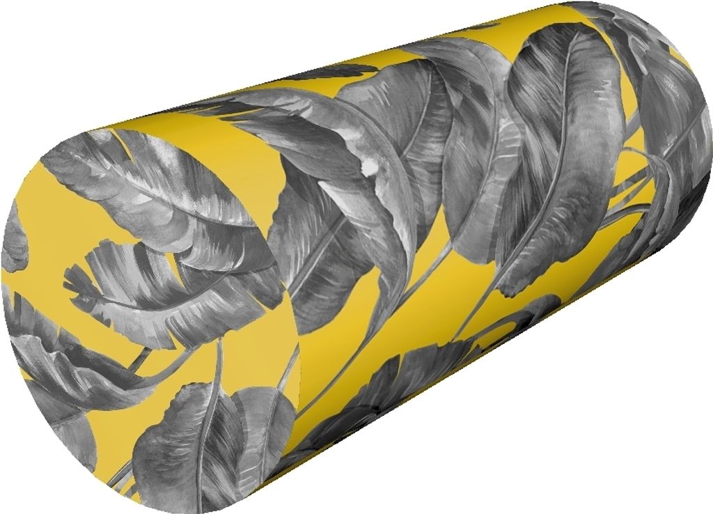 Bertoni Thermoelastisches Anatomisches Rollenkissen, Ideal für die Gesundheit der Wirbelsäule, Komfort und Design Bananeria Ø15x40 cm