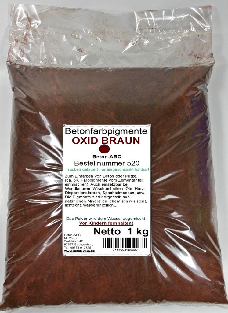 kg Oxidbraun Pigment- Pulverfarbe Produktbild 