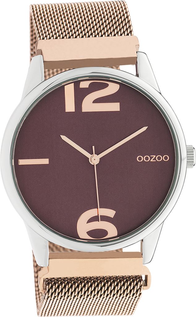 Oozoo Metall Damen Uhr Analog Quarzuhr Armband rosegold Timepieces D2UOC10868