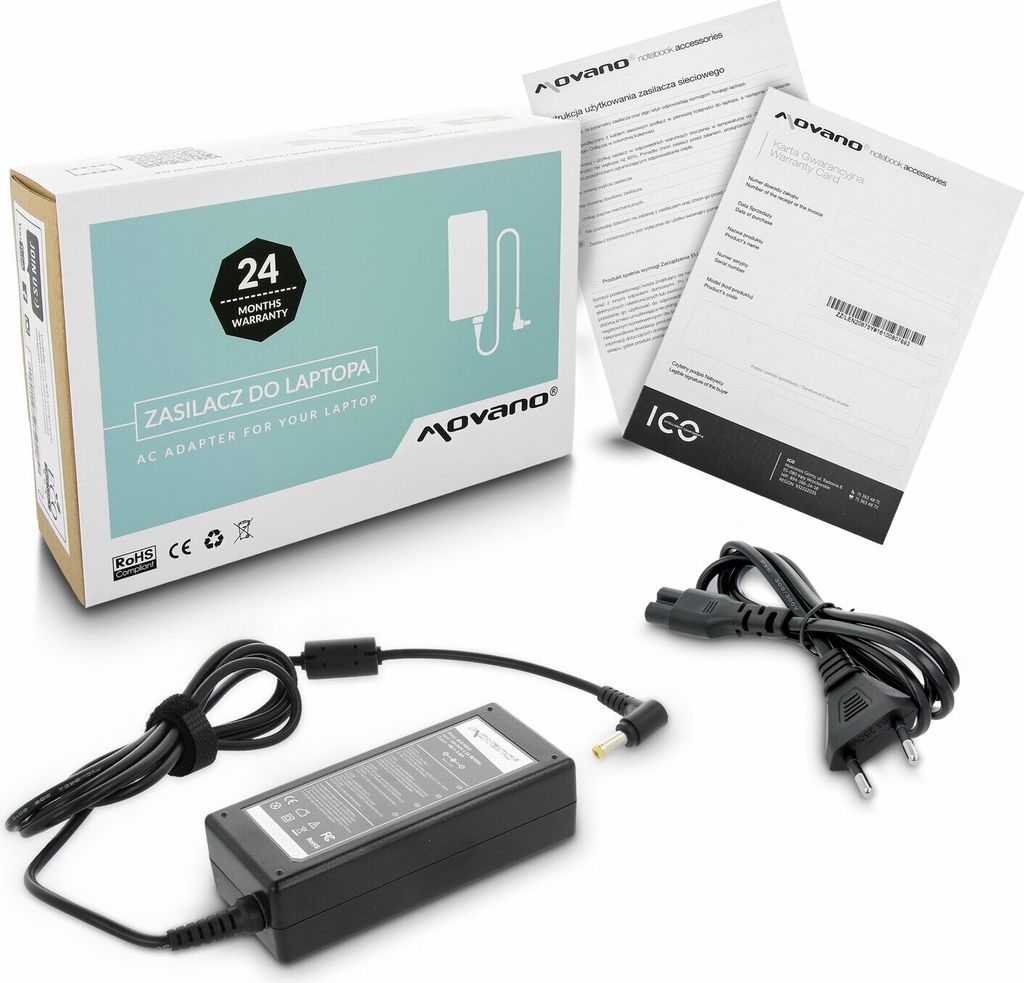 Netzteil Ladegerät für Acer 19V 3,42A 65W 5,5x1,7mm Produktbild 