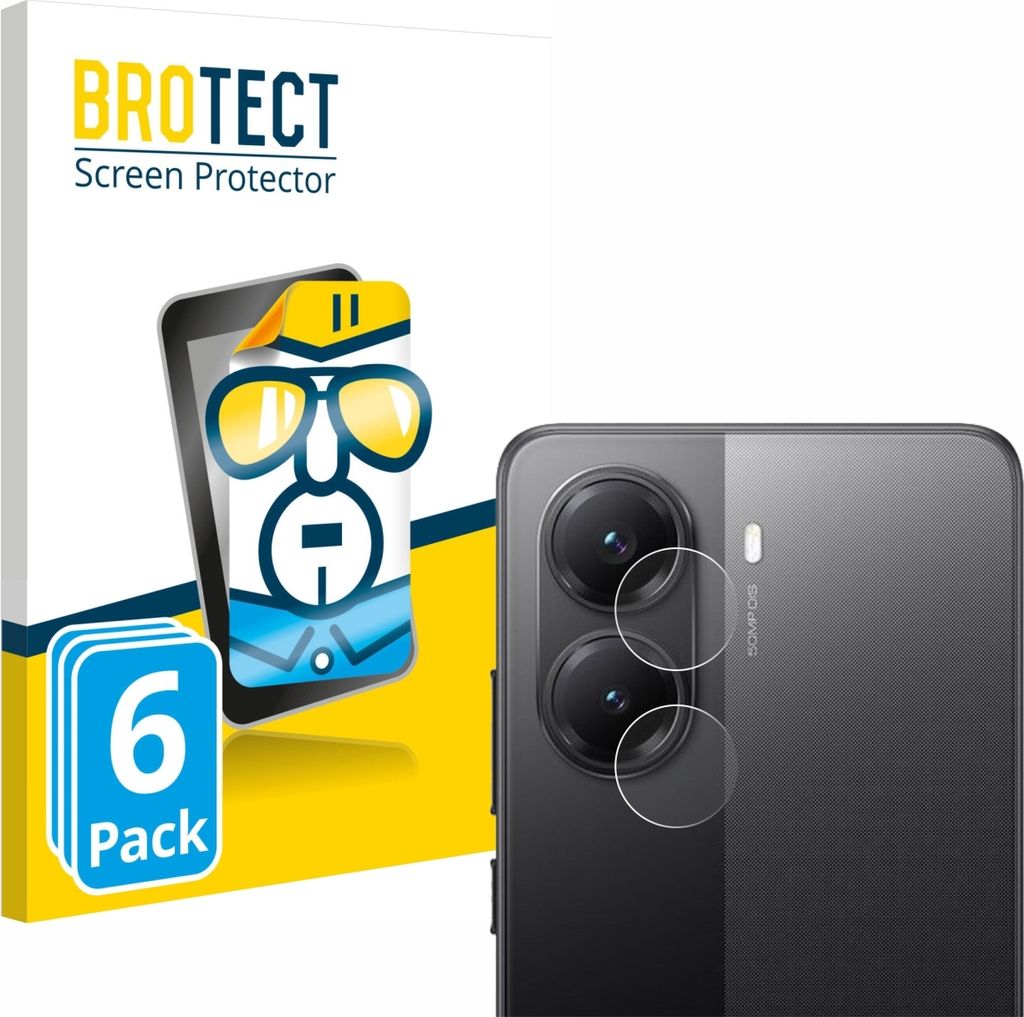 6x Für Xiaomi Poco X7 Pro (NUR Kameraschutz) Schutzfolie BROTECT Displayschutz Display Schutz Folie Klar Transparent