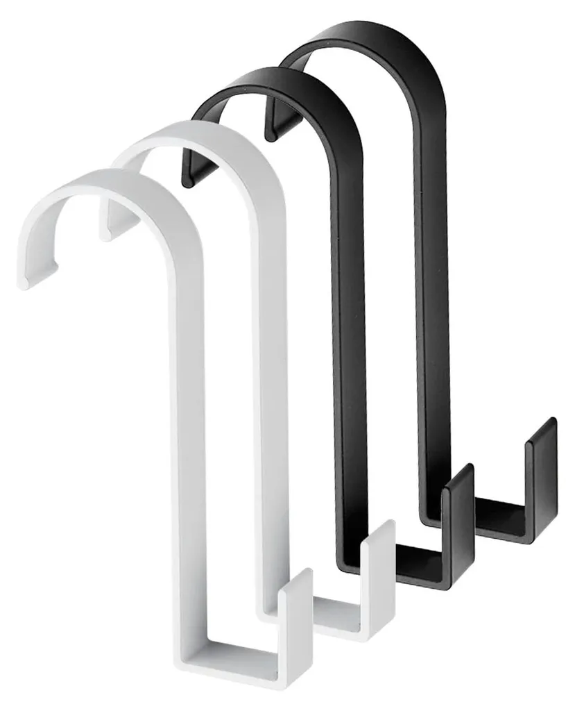 Crochet Radiateur en Aluminium Relief - Lot de 4 Supports Autocollants B