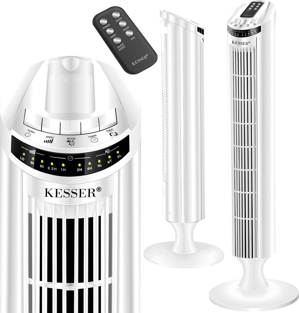 KESSER Turmventilator FERNBEDIENUNG Ventilator LED Display Produktbild 