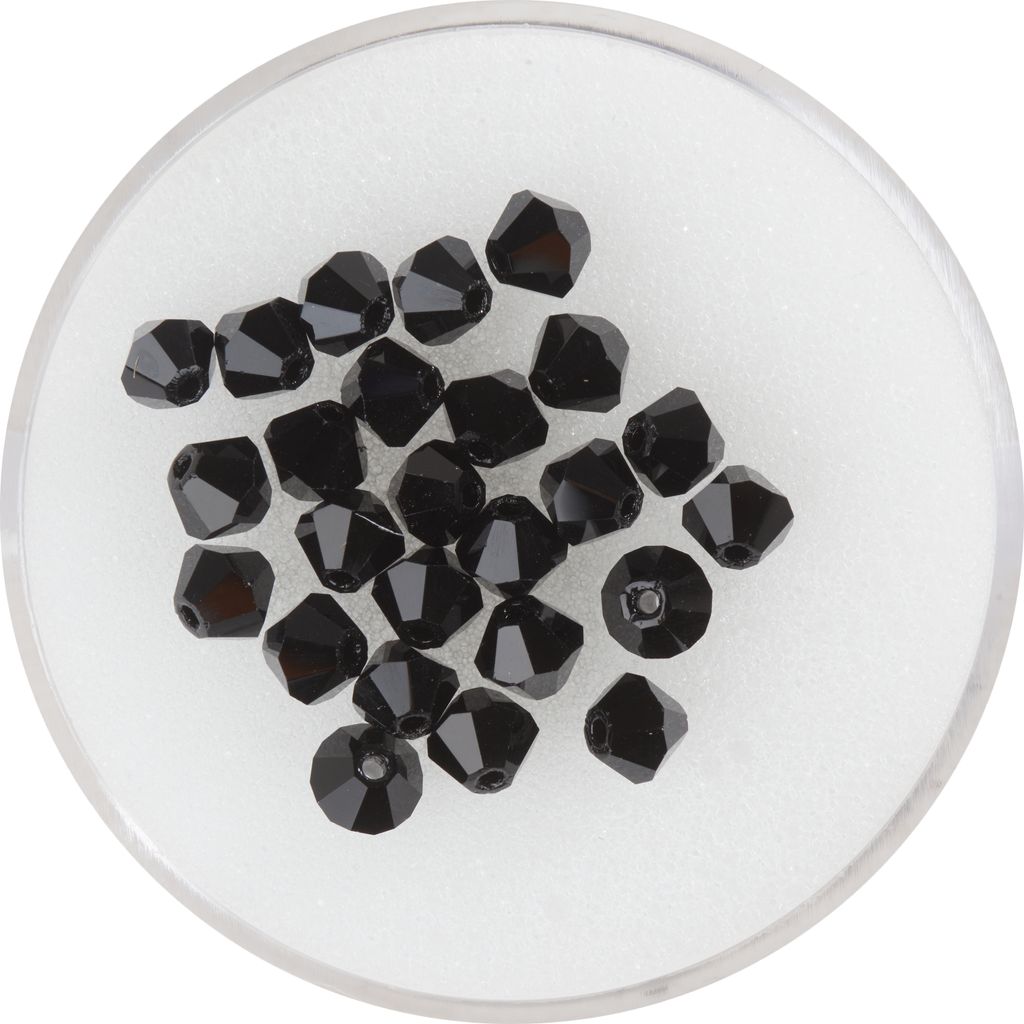 PRACHT Glasschliffglitzerperlen 4 mm 25 Stück für Produktbild 