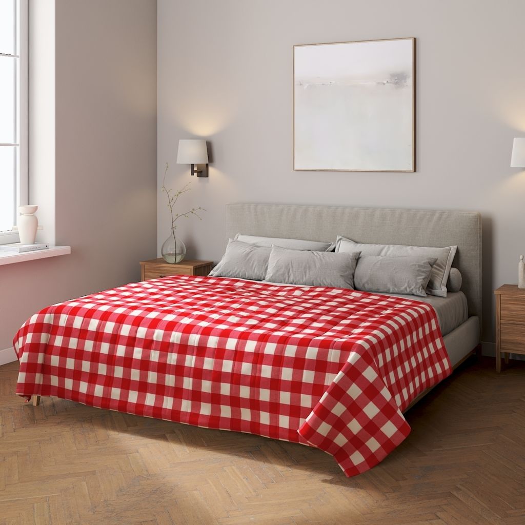 Tagesdecke mit Streifen-Steppung